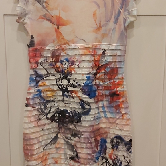 Cubism colorful  layered dress - Picture 6 of 10